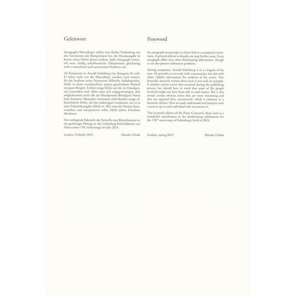 Henle Verlag Schönberg Klavierkonzert op. 4