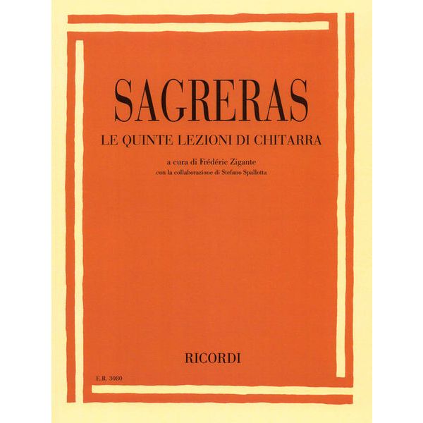 Ricordi Sagreras Lezioni di Chitarra