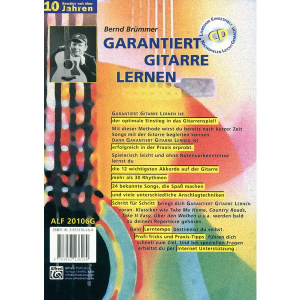 Alfred Music Publishing Garantiert Gitarre Lernen
