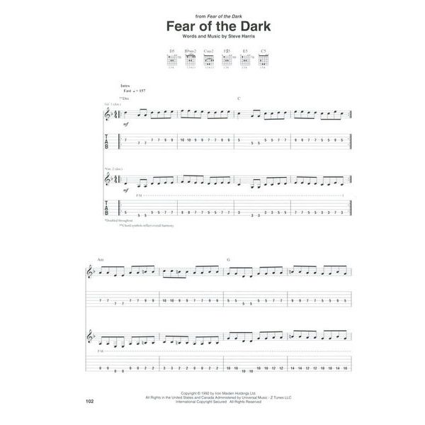 Hal Leonard Iron Maiden 25 Metal Master