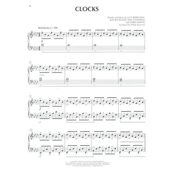 Hal Leonard Coldplay For Classical Piano