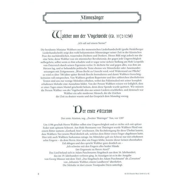 Fingerprint  Das mittelalterlicheLiederbuch