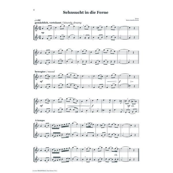 Brasstrail Duet Series 1 Treble Clef