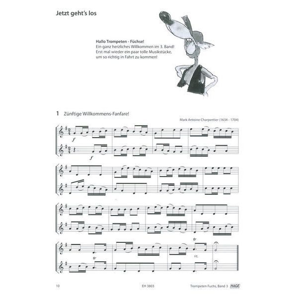Hage Musikverlag Trompeten Fuchs 3