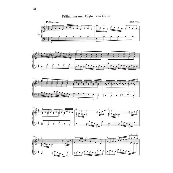 Henle Verlag Bach Prludien & Fughetten
