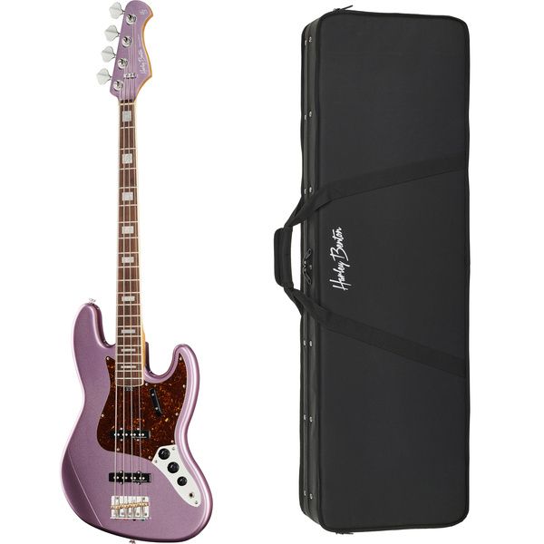 Harley Benton MV-4JB Burgundy Mist w/Case