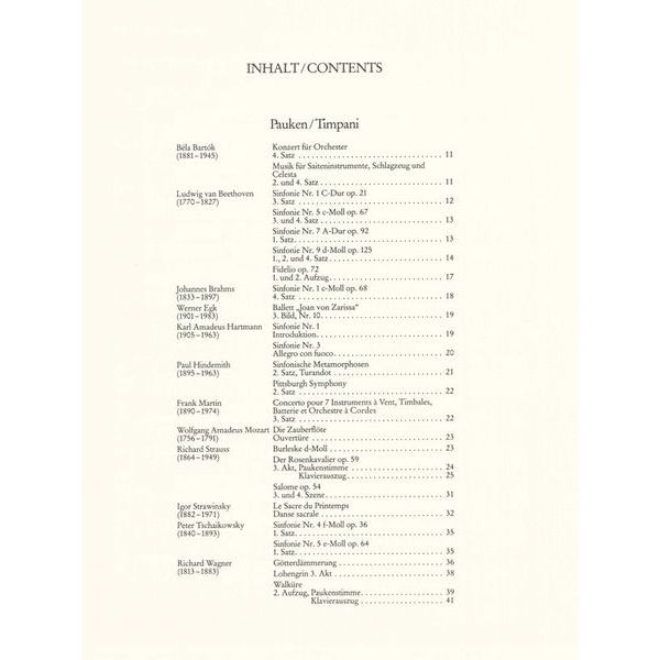 Schott Orchester Probespiel Pauke