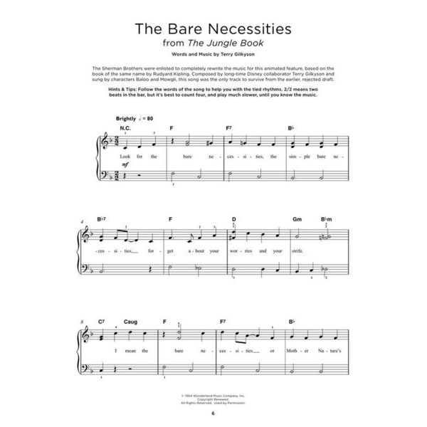 Hal Leonard Really Easy Piano Disney Songs