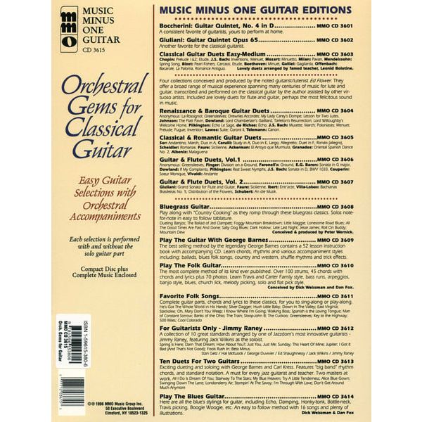 Music Minus One Orchestral Gems Guitar