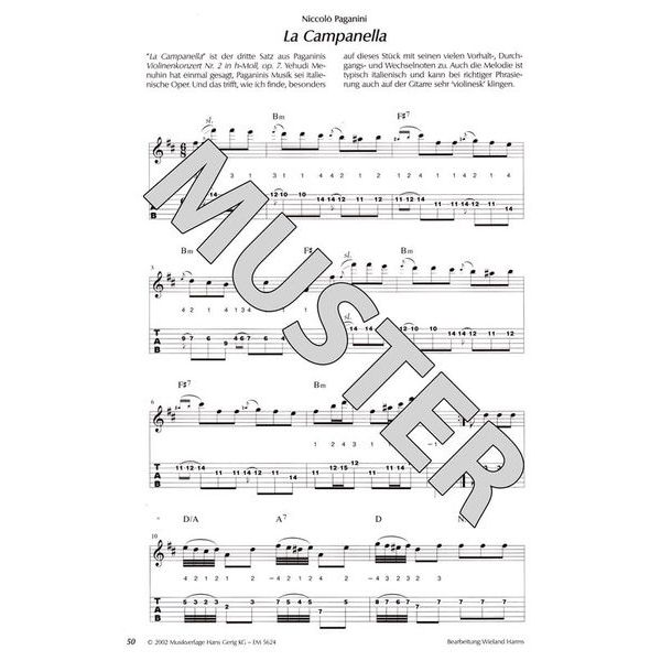Gerig Musikverlag Paganini & Co. für E-Gitarre
