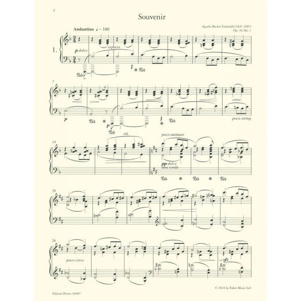 Edition Peters Backer Grndahl Fantasy Pieces