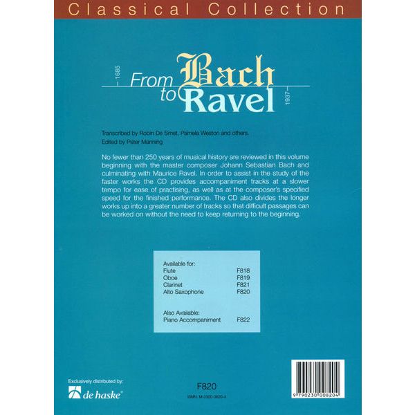 Fentone Music From Bach To Ravel A-Sax