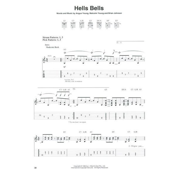 Hal Leonard AC/DC Easy Guitar Riffs