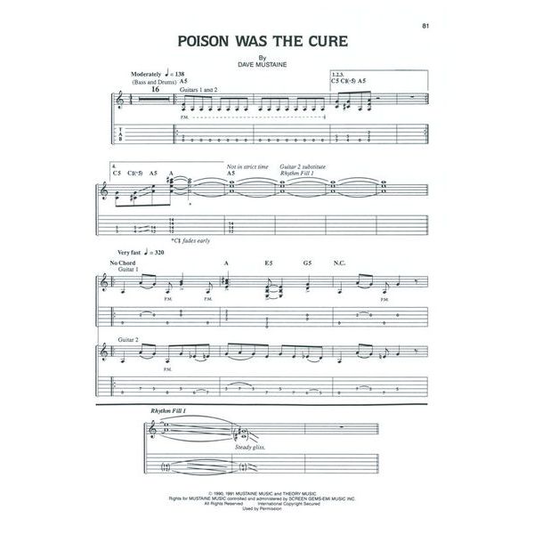 Hal Leonard Megadeth Rust In Peace