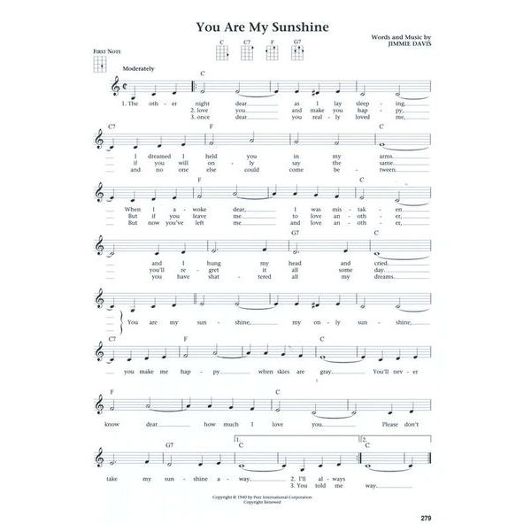 Hal Leonard The Daily Ukulele 365 Songs