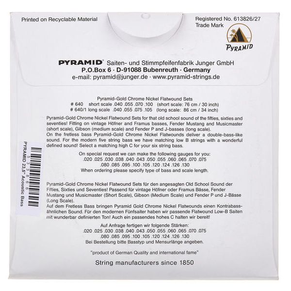 Pyramid 23,5" Acoustic Bass GS MiniSet