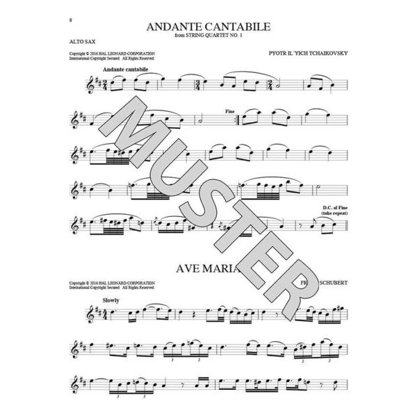 Hal Leonard 101 Classical Themes Alto Sax