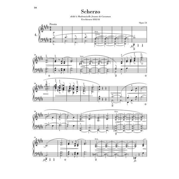 Henle Verlag Chopin Scherzi