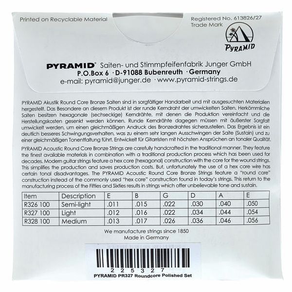Pyramid PR327 Roundcore Polished Set