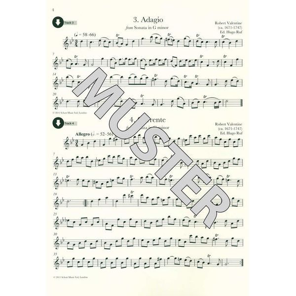 Schott Baroque Recorder Anthology 4