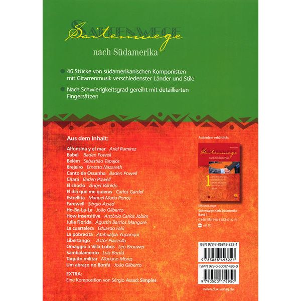 Edition Dux Saitenwege Südamerika 2