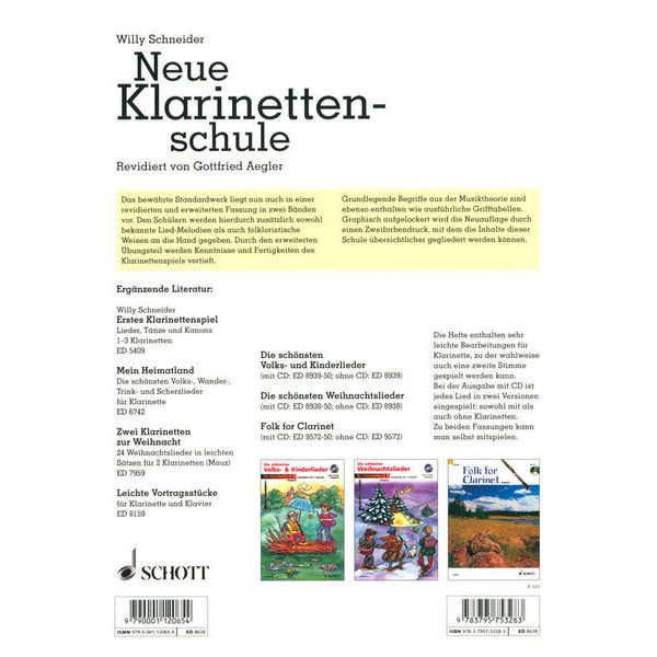 Schott Neue Klarinettenschule 1