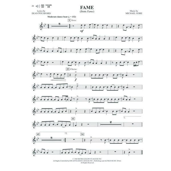 Alfred Music Publishing Top Hits from TV T-Sax