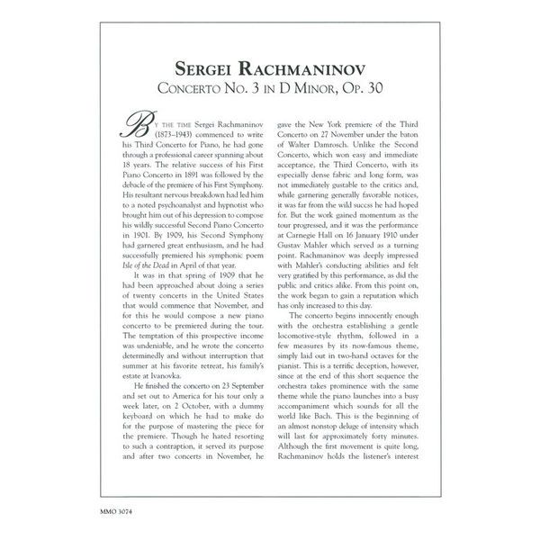 Music Minus One Rachmaninow 3. Klavierkonzert