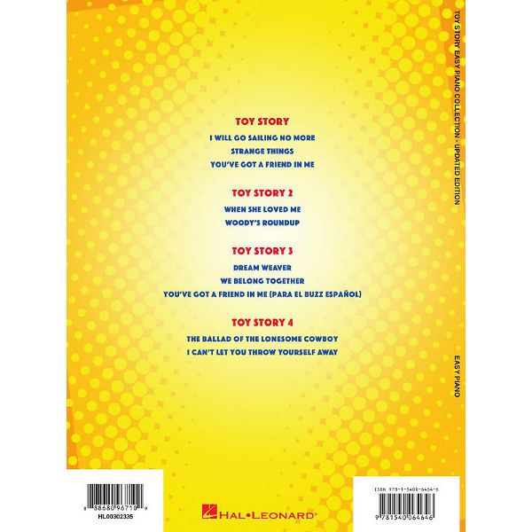Hal Leonard Toy Story Easy Piano