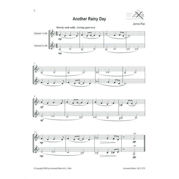 Universal Edition Easy Blue Clarinet Duets