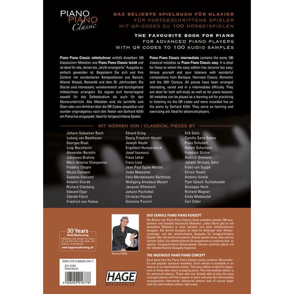 Hage Musikverlag Piano Classic Intermediate