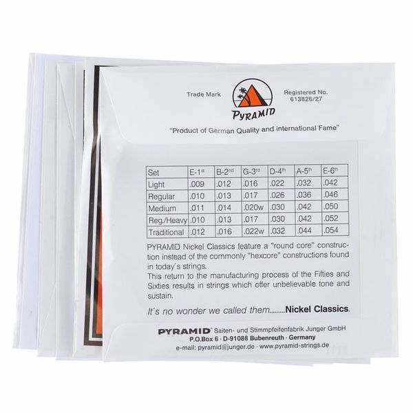 Pyramid Nickel Classics Medium 011-050