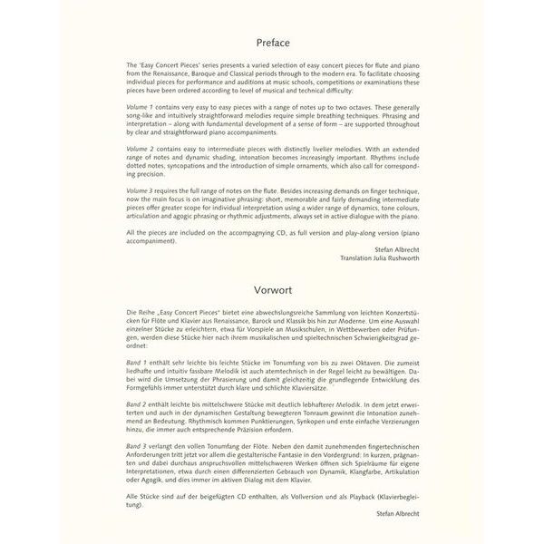 Schott Easy Concert Pieces Flute 1