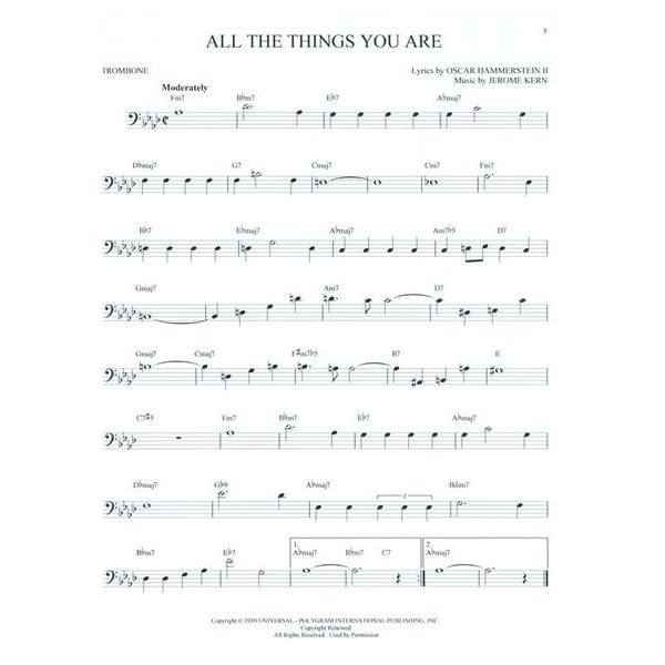 Hal Leonard 101 Jazz Songs for Trombone