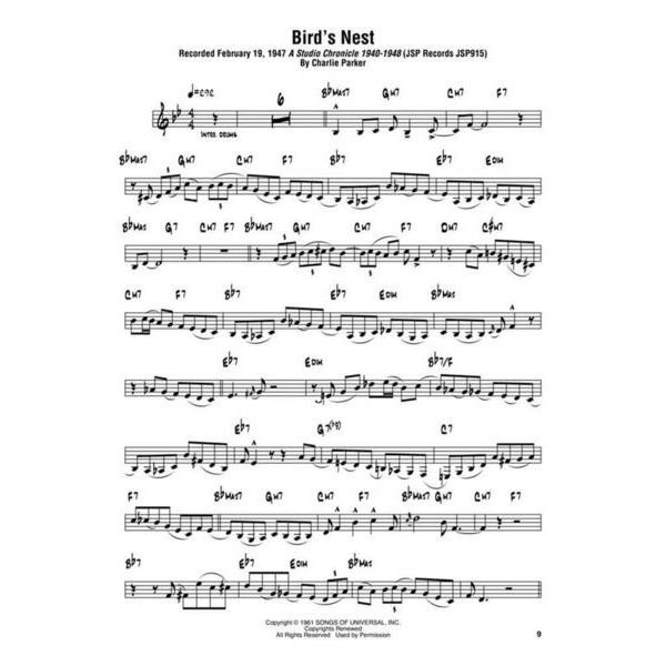Hal Leonard Charlie Parker Omnibook C 2