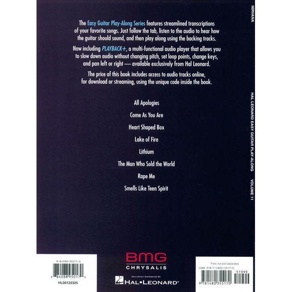 Hal Leonard Easy Guitar Play-Al. Nirvana