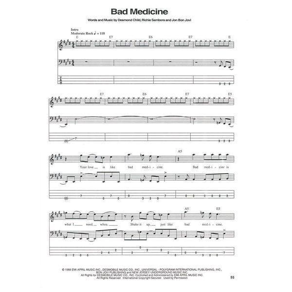 Hal Leonard Bass Tab White Pages