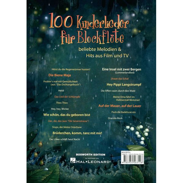 Bosworth 100 Kinderlieder Blockflöte