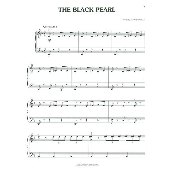 Hal Leonard Pirates Caribbean 1 Easy Piano