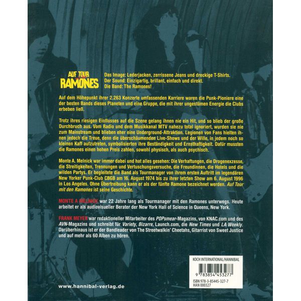 Hannibal Verlag Auf Tour mit den Ramones