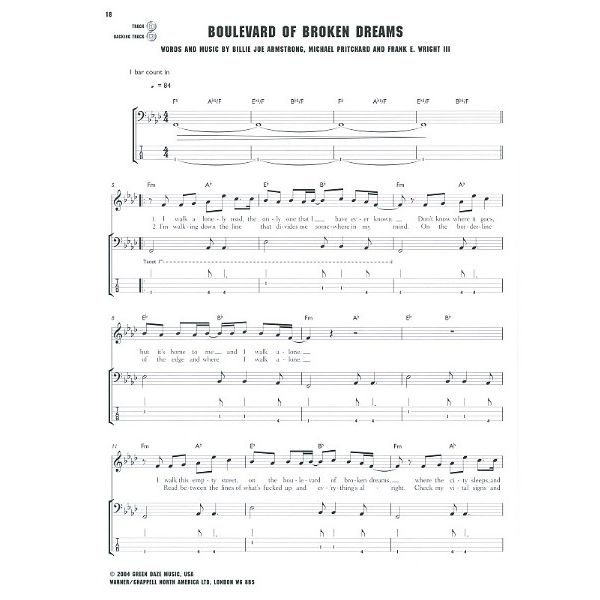 Faber Music Green Day Bass Play-Along