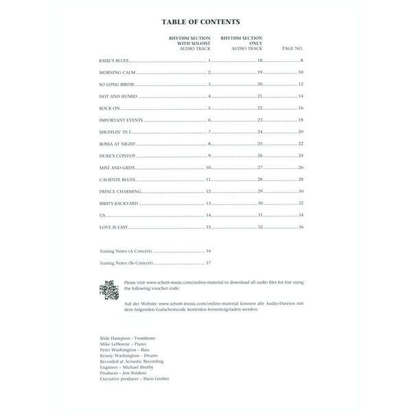 Advance Music Easy Jazz Conception Trombone