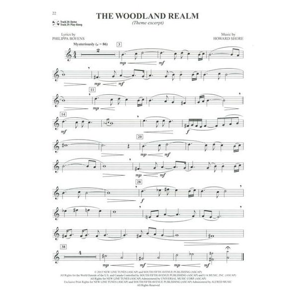 Alfred Music Publishing Hobbit Trilogy Trumpet