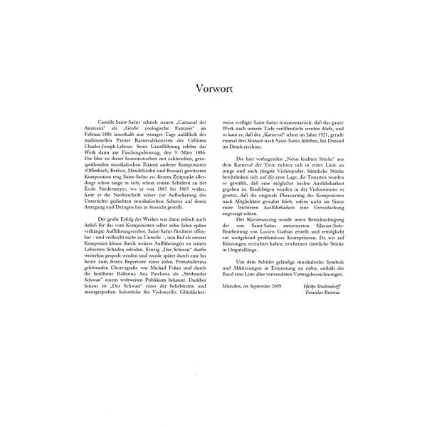 Edition Butorac Saint-Sans Karneval Violin