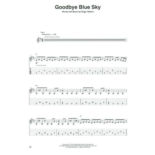 Hal Leonard Guitar Play-Along Pink Floyd