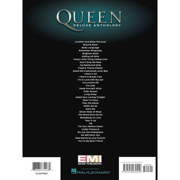 Hal Leonard Queen Deluxe Anthology