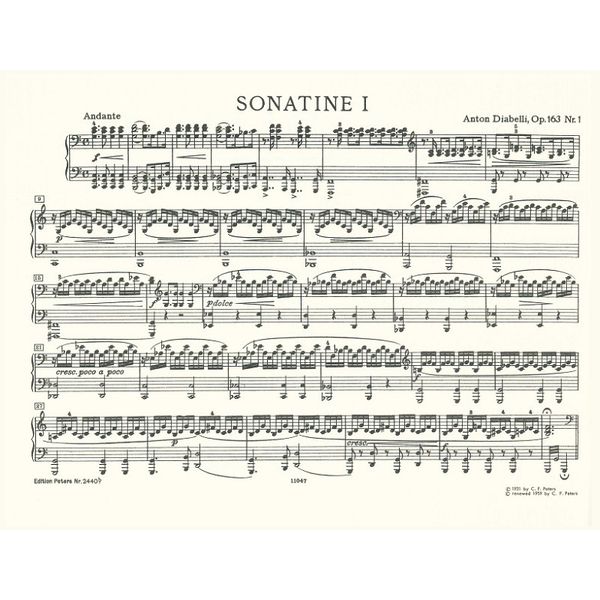 Edition Peters Diabelli Jugendfreuden op. 163