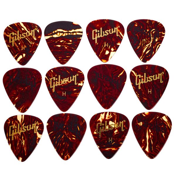 Gibson Tortoise Picks Heavy 12pc