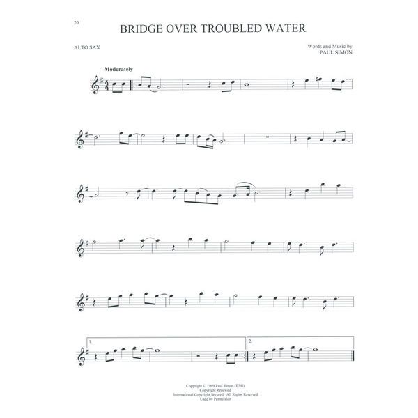 Hal Leonard 101 Popular Songs Alto Sax