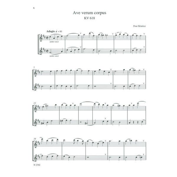 Heinrichshofen Verlag Mozart Duette Altblockflöte